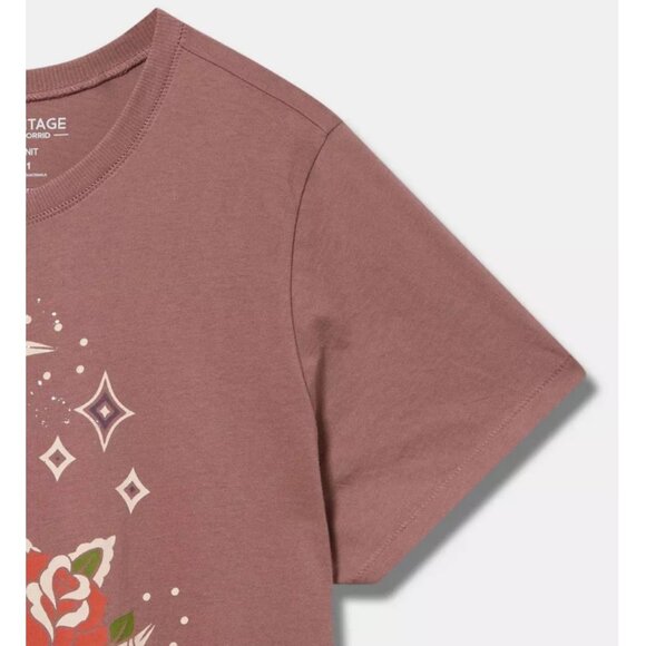 NWT Torrid 2 Tattoo Moon Classic Fit Heritage Jersey Tee 2X 18 20 - Picture 3 of 8